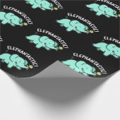 エレファントウおもしろいェンプンダークBG ラッピングペーパー (角)
