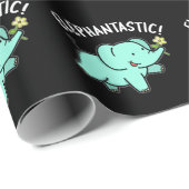 エレファントウおもしろいェンプンダークBG ラッピングペーパー (ロールコーナー)