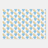 エレファントウィズムーンベビーデザイン ラッピングペーパーシート (正面3)