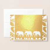 エレファントウォーク 箔カード (封筒付き正面)