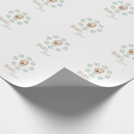 エレファントウォーターリースベビーラブ ラッピングペーパー