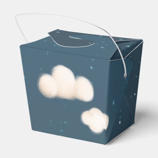 エレファントエアバルーン赤ちゃんシャワー夜 フェイバーボックス (裏面サイド)