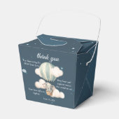 エレファントエアバルーン赤ちゃんシャワー夜 フェイバーボックス (正面サイド)