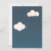 エレファントエアバルーン赤ちゃんシャワー夜 招待状 (裏面)