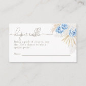 エレファントオーボーイサファリベイビーシャワーおむつラッフル エンクロージャーカード (正面)