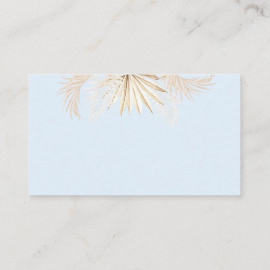 エレファントオ男の子サファリ赤ちゃんシャワーブックリクエスト エンクロージャーカード (裏面)