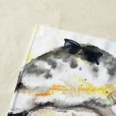 エレファントカップルビーチタオル絵画ラブ ビーチタオル (インサイチュ)