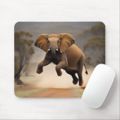 エレファントカンガルーホップマウスパッド マウスパッド (マウス)