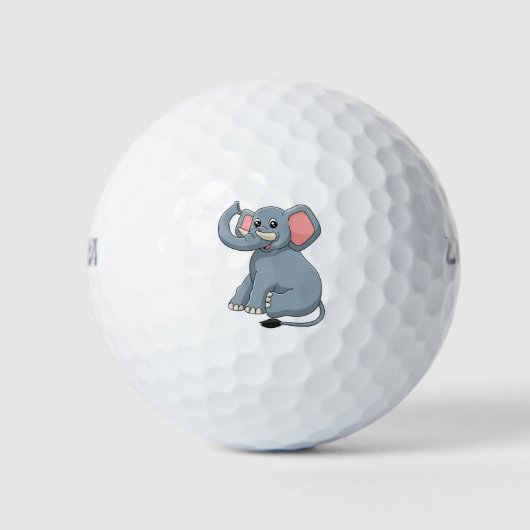 エレファントカートーンデザイン ゴルフボール (正面)