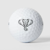 エレファントカートーンデザイン ゴルフボール (正面)