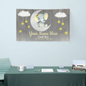 エレファントガールバナーサンフラワーベビースシャワー 横断幕 (トレードショー)