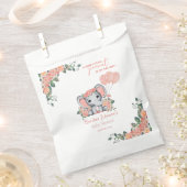 エレファントガールベビーシャワー フェイバーバッグ (クリップ留めされた状態)