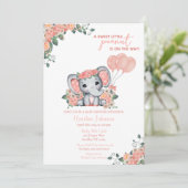 エレファントガールベビーシャワー 招待状 (スタンド正面)