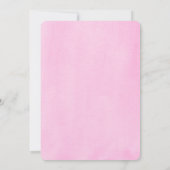 エレファントガール甘い小さなピーナッツ赤ちゃんシャワー 招待状 (裏面)