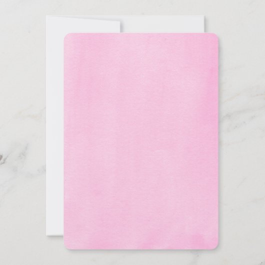 エレファントガール甘い小さなピーナッツ赤ちゃんシャワー 招待状 (裏面)