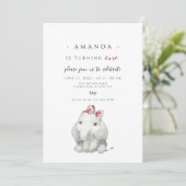 エレファントガール第1誕生日、エレファントターン1 招待状 (スタンド正面)