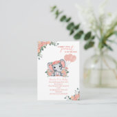 エレファントガール赤ちゃんシャワー、ベビー用の本 エンクロージャーカード (スタンド正面)