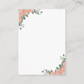 エレファントガール赤ちゃんシャワー、ベビー用の本 エンクロージャーカード (裏面)