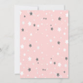 エレファントクラウド小さな星の赤ちゃんシャワー 招待状 (裏面)
