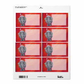 エレファントクリスマスオンレッド ラベル (フルシート)