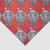 エレファントクリスマスオンレッド 薄葉紙 (詳細)