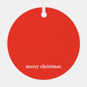 エレファントクリスマスカスタムオーナメント メタルオーナメント (裏面)