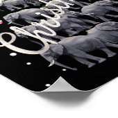 エレファントクリスマスツリーエレファントクリスマスツリー結婚C ポスター (角)