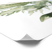 エレファントグリーンリーボーイ赤ちゃんシャワー歓迎サイン ポスター (角)