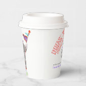 エレファントグレーアートベイビーシャワーサーカスカスタム 紙コップ (右)