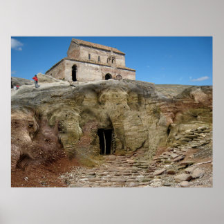 エレファントケーブスキャンバス ポスター