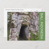 エレファントケーブバリ ポストカード (正面/裏面)