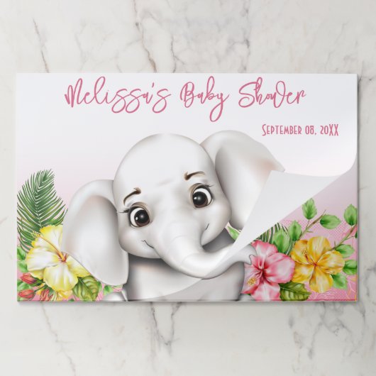 エレファントサファリジャングルティアウェイ紙パッド ペーパーパッド (折り畳み)