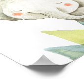 エレファントサファリジャングルベビー子供部屋プリント ポスター (角)