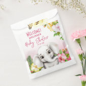 エレファントサファリトロピカルジャングルベビーシャワー フェイバーバッグ (封をした状態)