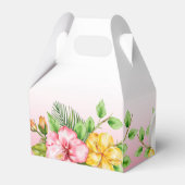 エレファントサファリトロピカルジャングルベビーシャワー フェイバーボックス (裏面サイド)