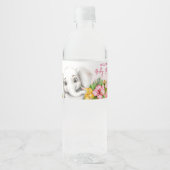 エレファントサファリトロピカルジャングルベビーシャワー ペットボトルラベル (正面)