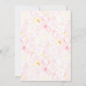 エレファントサファリトロピカルジャングルベビーシャワー 招待状 (裏面)