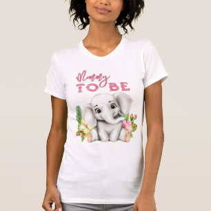 エレファントサファリトロピカルジャングルベビーシャワー Tシャツ
