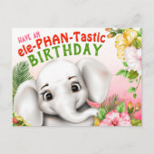 エレファントサファリトロピカルジャングル ポストカード (正面)