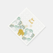 エレファントサファリフローラジャングルボタニカル スタンダードカクテルナプキン (角)