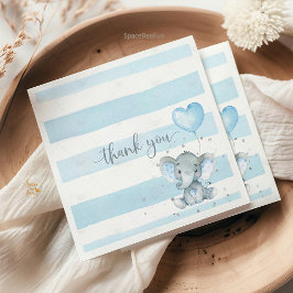 エレファントサファリベイビーシャワー スタンダードランチョンナプキン