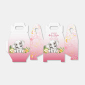 エレファントサファリベイビーシャワー フェイバーボックス (折り畳みなし)