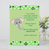 エレファントサファリベイビーシャワー 招待状 (スタンド正面)