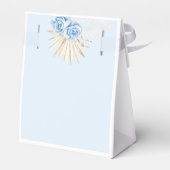 エレファントサファリボーホブルー感謝していベビーシャワー フェイバーボックス (裏面サイド)