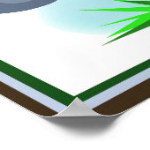 エレファントサファリ子供部屋の壁の装飾 ポスター (角)