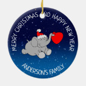 エレファントサンタ セラミックオーナメント (裏面)