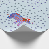 エレファントサンタ ラッピングペーパー (角)