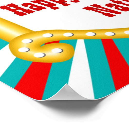 エレファントサーカスキッズボーイズバースデーパーティバナー ポスター (角)