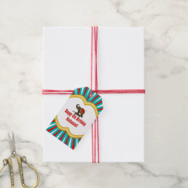 エレファントサーカスフレームキッズボーイズバースデーパーティー ギフトタグ