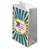 エレファントサーカスフレームキッズボーイズバースデーパーティー スモールペーパーバッグ (正面アングル)